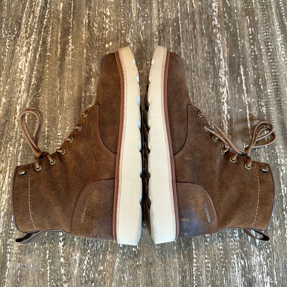 Sorel Slabtown 62’ Waterproof Rough Suede Leather Boots Brown Men’s Size 9.5 - Picture 8 of 15